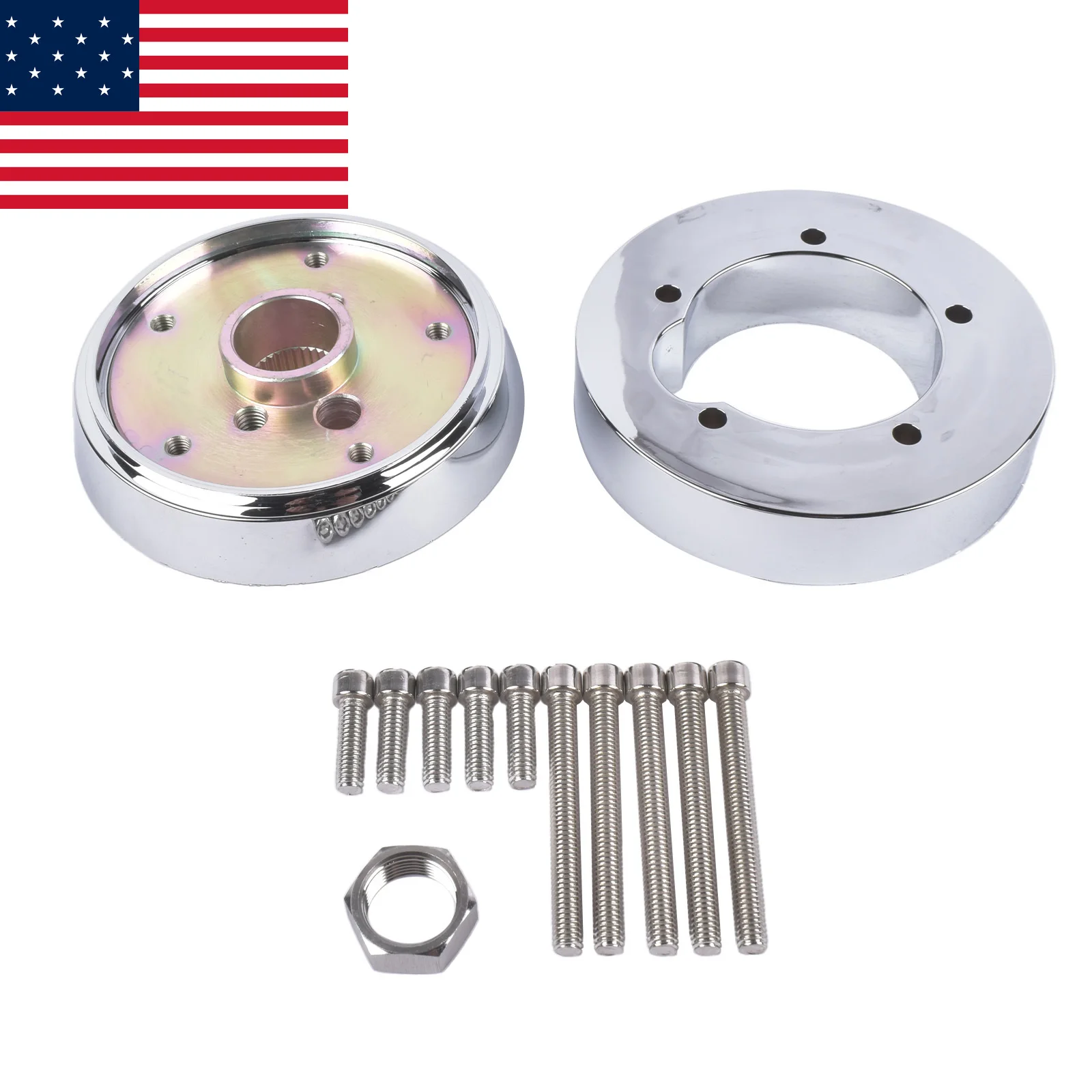 

AP03 Steering Wheel Hub Adapter 5 Hole for Kenworth Peterbilt Volvo Western Star Mack #T02