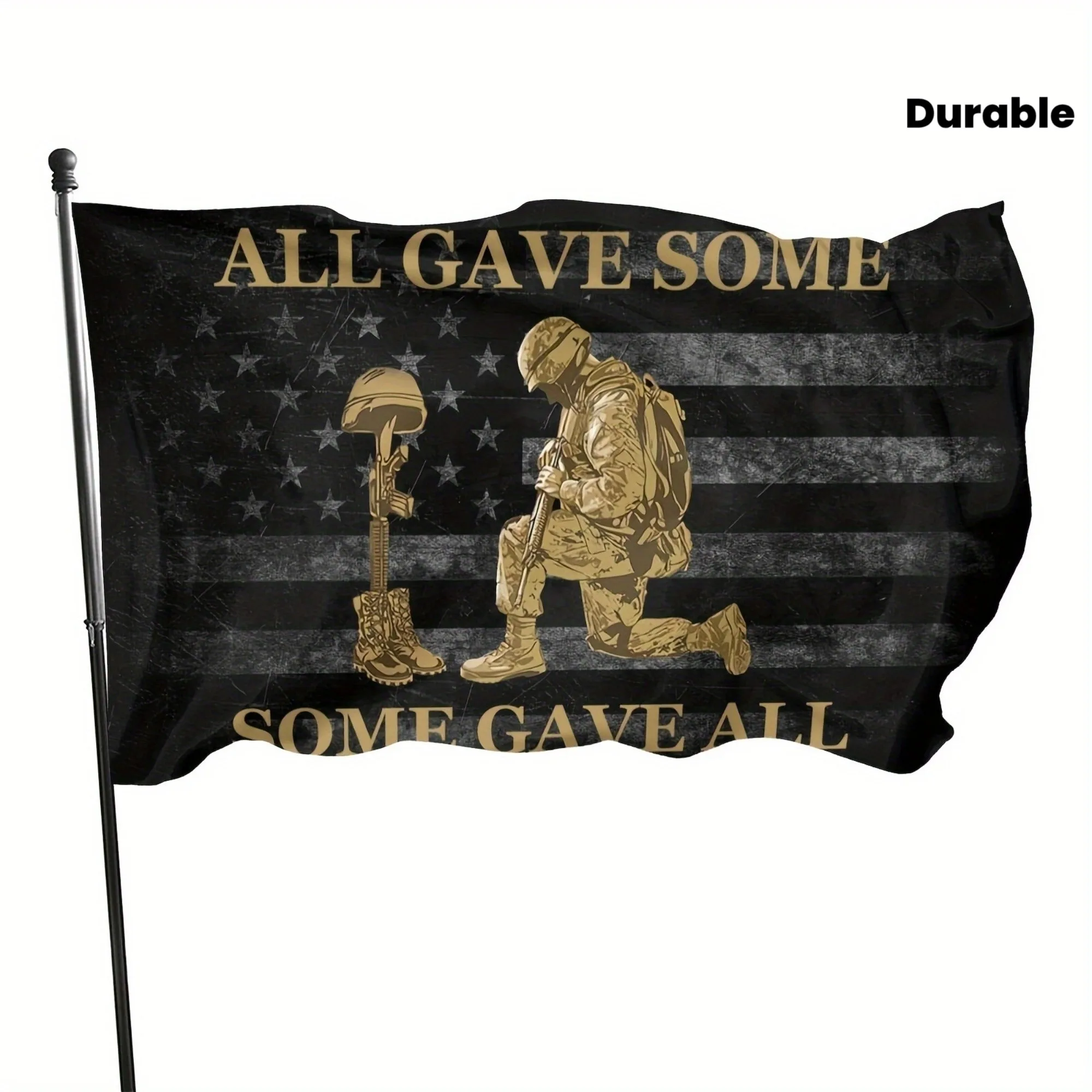Fallen Soldier Remembrance Flag Military Tribute All Gave Some Outdoor Garden Banner
