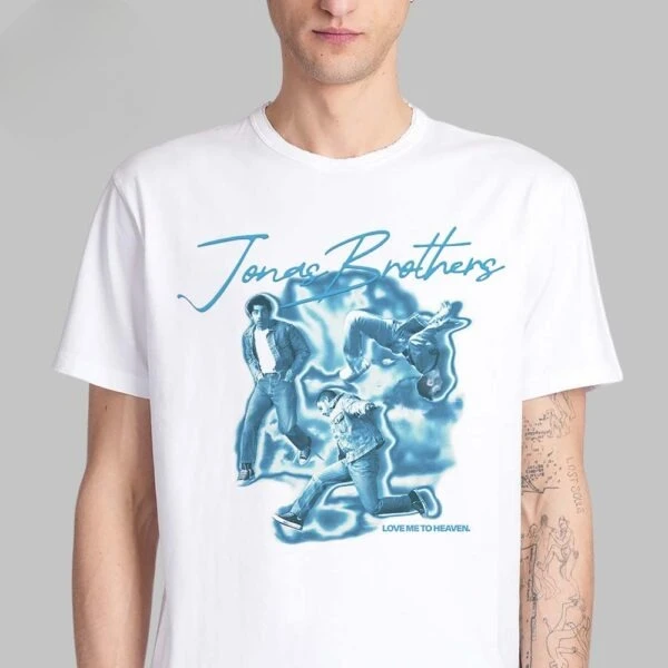 أحدث قمصان جوناس براذرز المصنوعة من القطن الخالص للرجال والنساء لعام 2025، مريحة وعالية الجودة، يجب اقتناؤها للمهرجانات #1