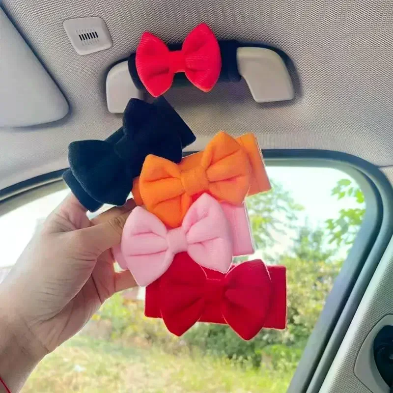 

Car Roof Handle Protective Cover Cute Car Decoration Butterfly Bow Roof Armrest Cover