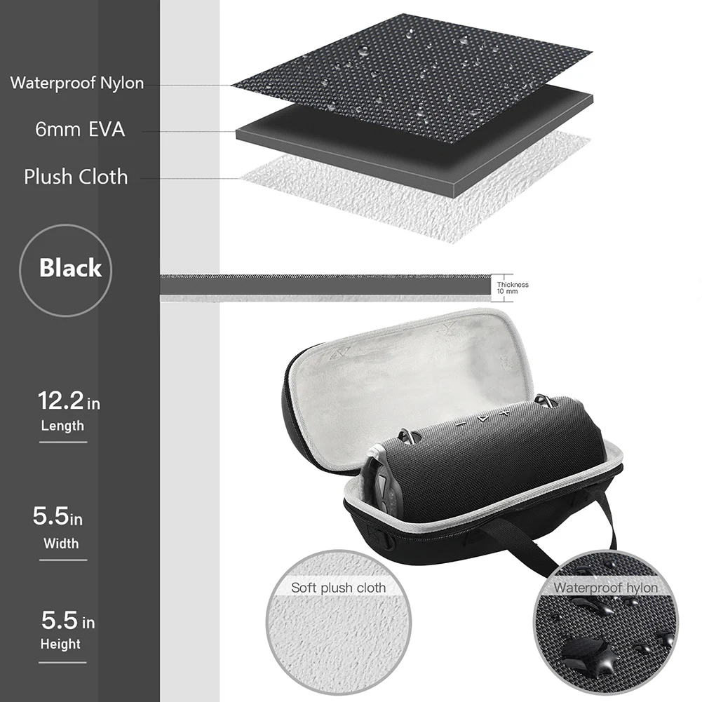 Защитный дорожный чехол, противоударный жесткий чехол, сумка для переноски динамика с защитой от царапин, водонепроницаемая для JBL Xtreme 4, беспроводной динамик BT