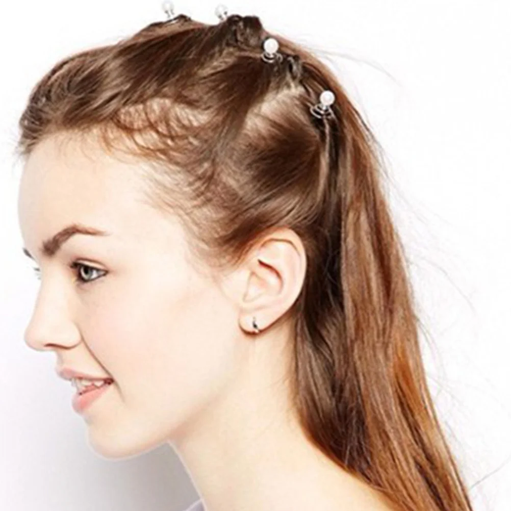 

10 шт., спиральная заколка для волос, жемчужные заколки, свадебные аксессуары для волос, свадебная заколка для волос, декор для женщин, свадебные спиральные зажимы