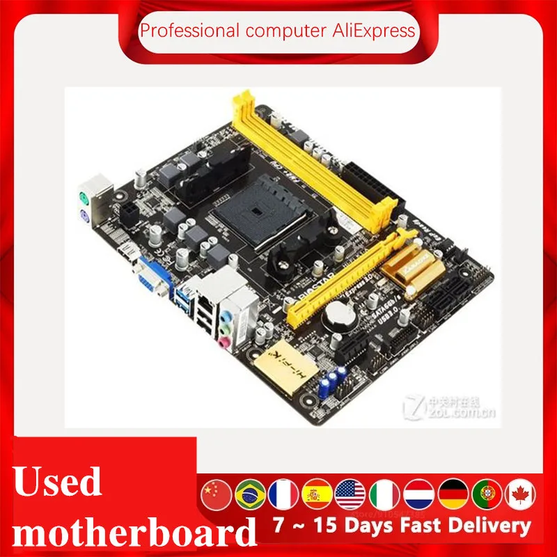 For Biostar Hi-Fi K1-A Motherboard Socket FM2 FM2+ DDR3  For AMD A88X Original Desktop Mainboard SATA III Used Mainboard