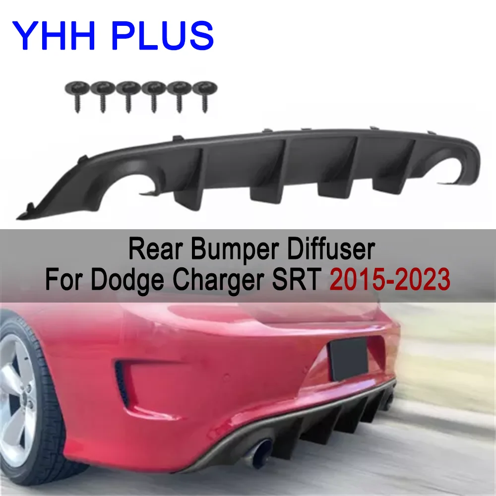 

Rear Diffuser Bumper Valance For Dodge Charger SRT Factory Style 2015-2023 Accessories Auto Exterior Parts R/T 392 & SRT 17-18