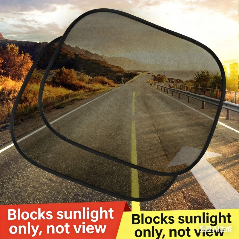 2pcs Car Sunshade Covers Cover Universal Windscreen Folding Visor Reflector Windshield Auto Window Sun Shade Protector Acce