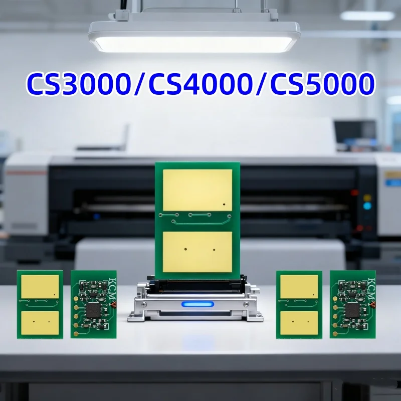 

4pcs CS3000 Toner Cartridge Chip for INTEC ColorSplash CS4000 Toner CS5000 Printer WW 24K colorful High quality chip