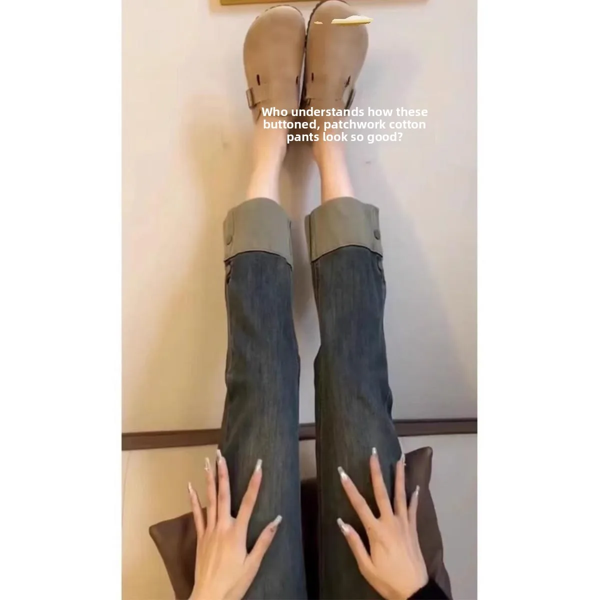 

Женские джинсы больших размеров на осень, прямые, с высокой талией, облегающие, на подкладке, повседневные, однотонные