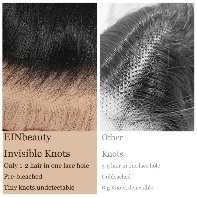 14A 13x4 레이스 프론탈 바디 웨이브 표백 싱글 매듭 초박형 클로저 버진 인간의 머리카락 미리 뽑은 헤어라인 자연 색상