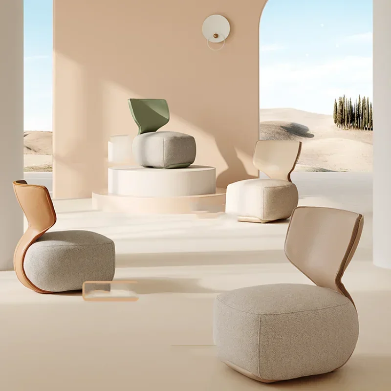 Design Single Sofa Living Room Bedrooms Armchair Modern Accent Recliner Nordic Mobile Fauteuils De Salon Home Furniture DWH