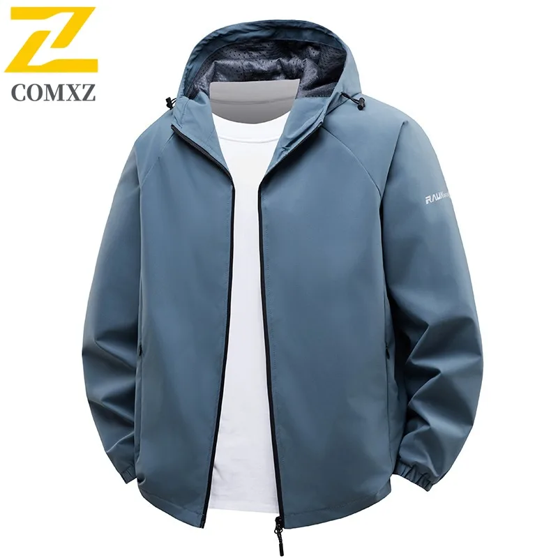 الخريف الشتاء الرجال انفصال هود سترة الأعمال عادية التجاعيد مقاومة معطف أنيق مكتب ملابس خارجية للمحترفين الشباب #5