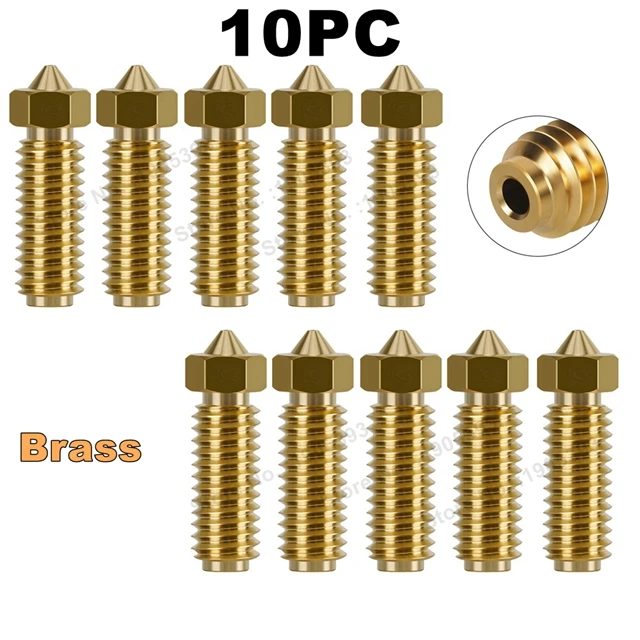 Für Anycubic Kobra 3 Düsen aus Messing und gehärtetem Stahl, 3D-Druckerdüsen für Anycubic Kobra 3 Combo Kobra3, 0,2 0,4 0,6 0,8 1,0 mm
