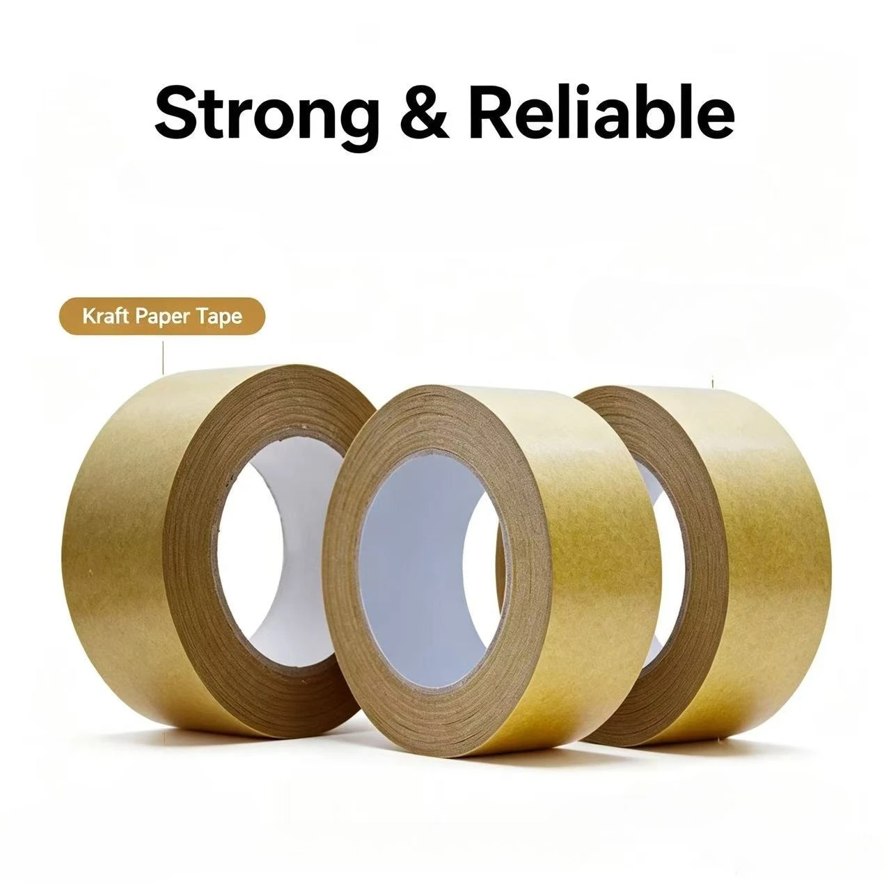 Kraft Paper Tape , Writeable, Brown Kraft Tape for Gift Wrapping, Journal Decor, Jar Labeling, Box Sealing & Household Use
