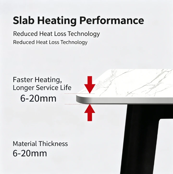 Invisible induction cooker for rock slab dining table Hidden wireless high-power island concealed household