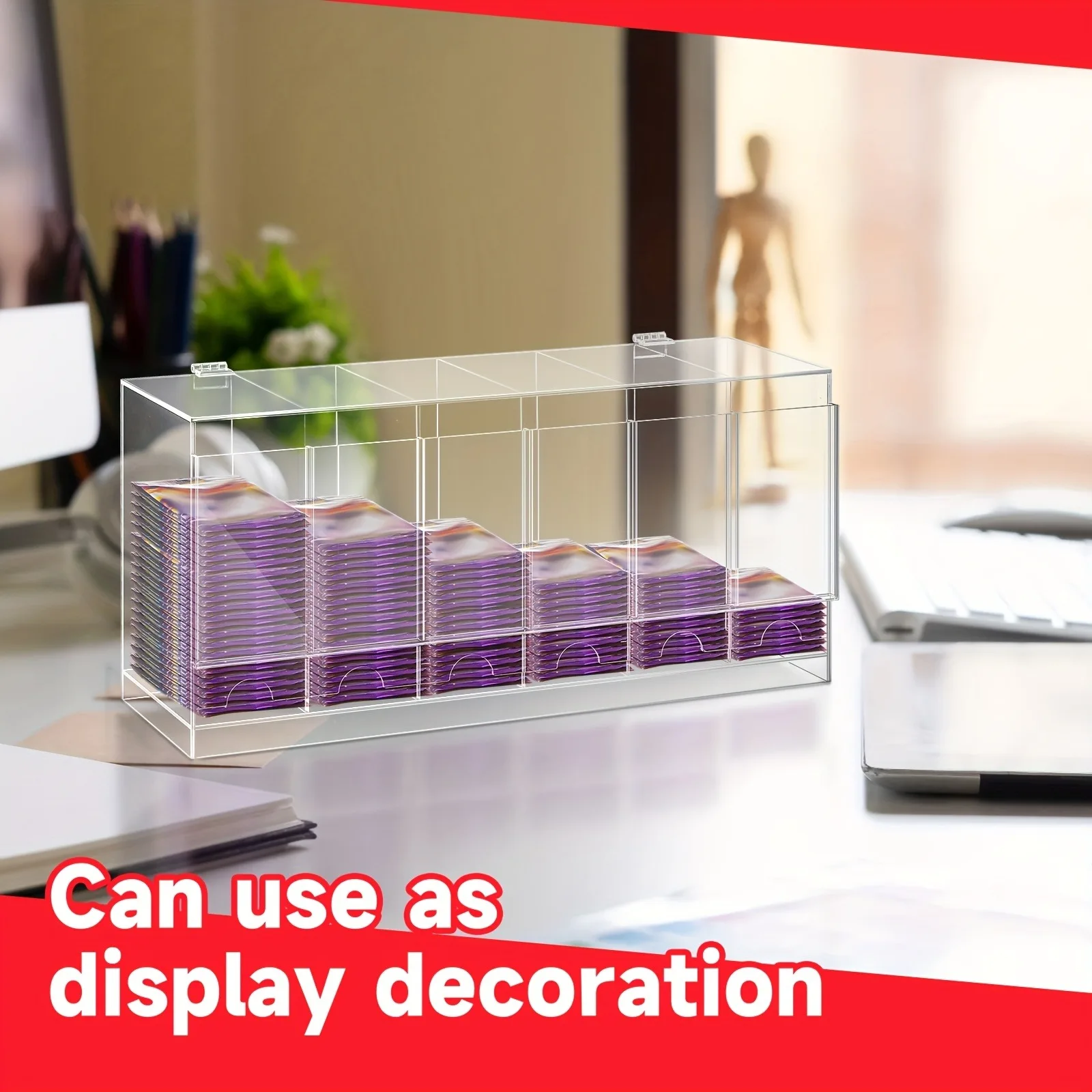 K]6 Slot Booster Pack Dispenser Compatible with Trading Cards