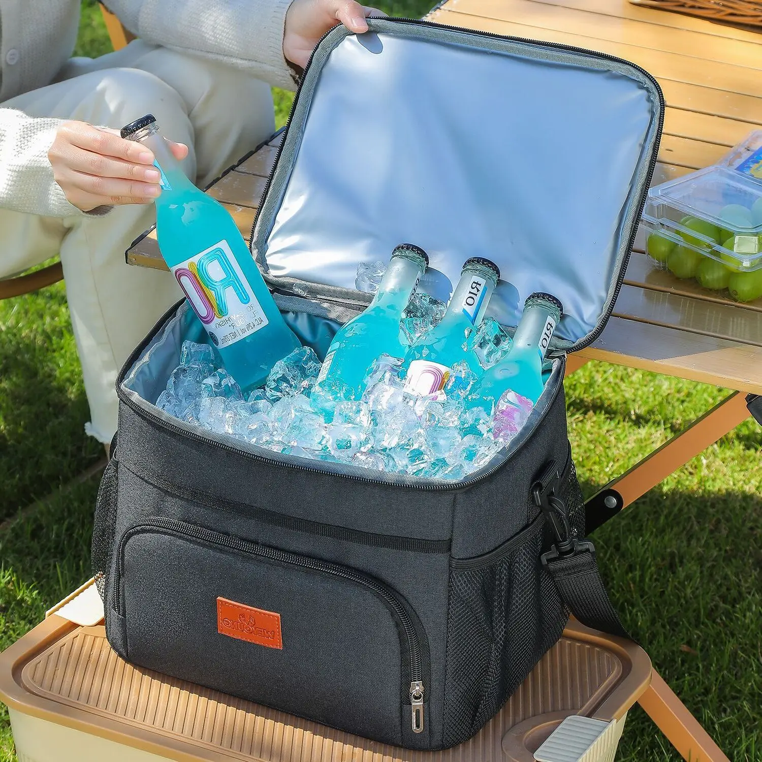 2026 Wholesale Hot Sale Large Capacity Outdoor Portable Insulated Cooler Fresh-keeping Lunch Bag
