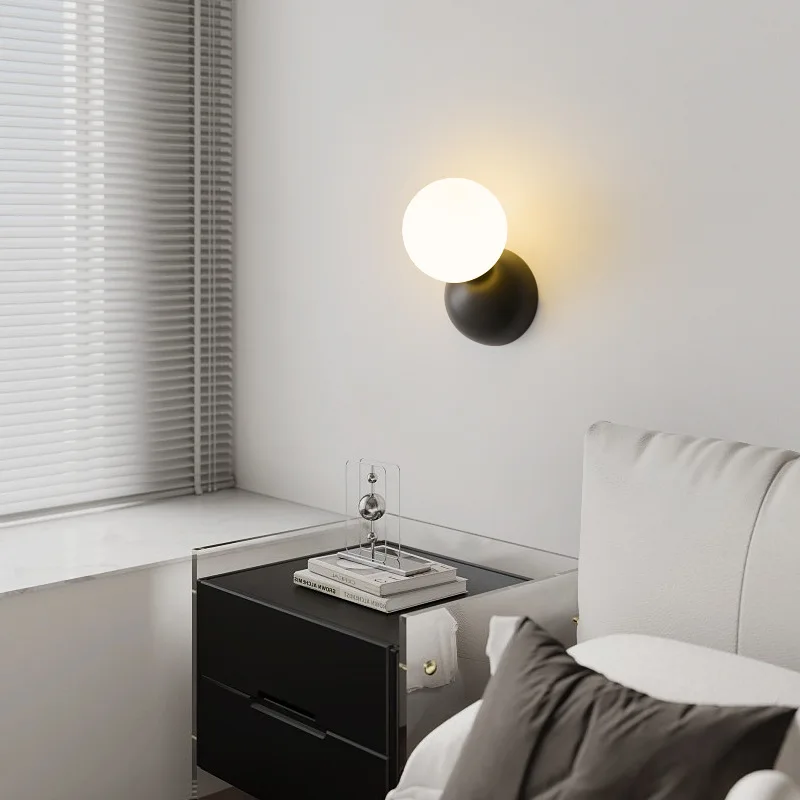 

Nordic Modern Minimalist Luxury Full Copper Wall Light Living Room Bedroom Dining Room Bedside Premium Glass Wall Lamp