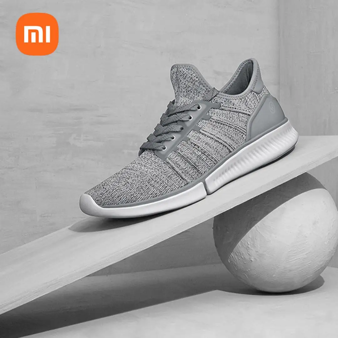 Xiaomi-Baskets Mijia Meter 1 pour hommes, chaussures de course absorbant les chocs, arête de poisson gravée classique ETIE, printemps et été