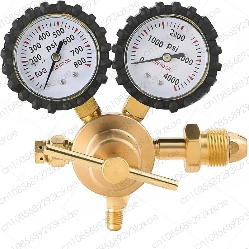 All copper high Pressure nitrogen reducer CGA580 high  nitrogen pressure reducing valve