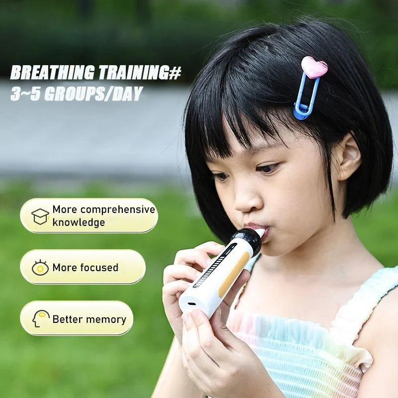 Pulmonary breathing trainer, portable breathing trainer, multifunctional lung capacity detector, children\'s oral muscle training