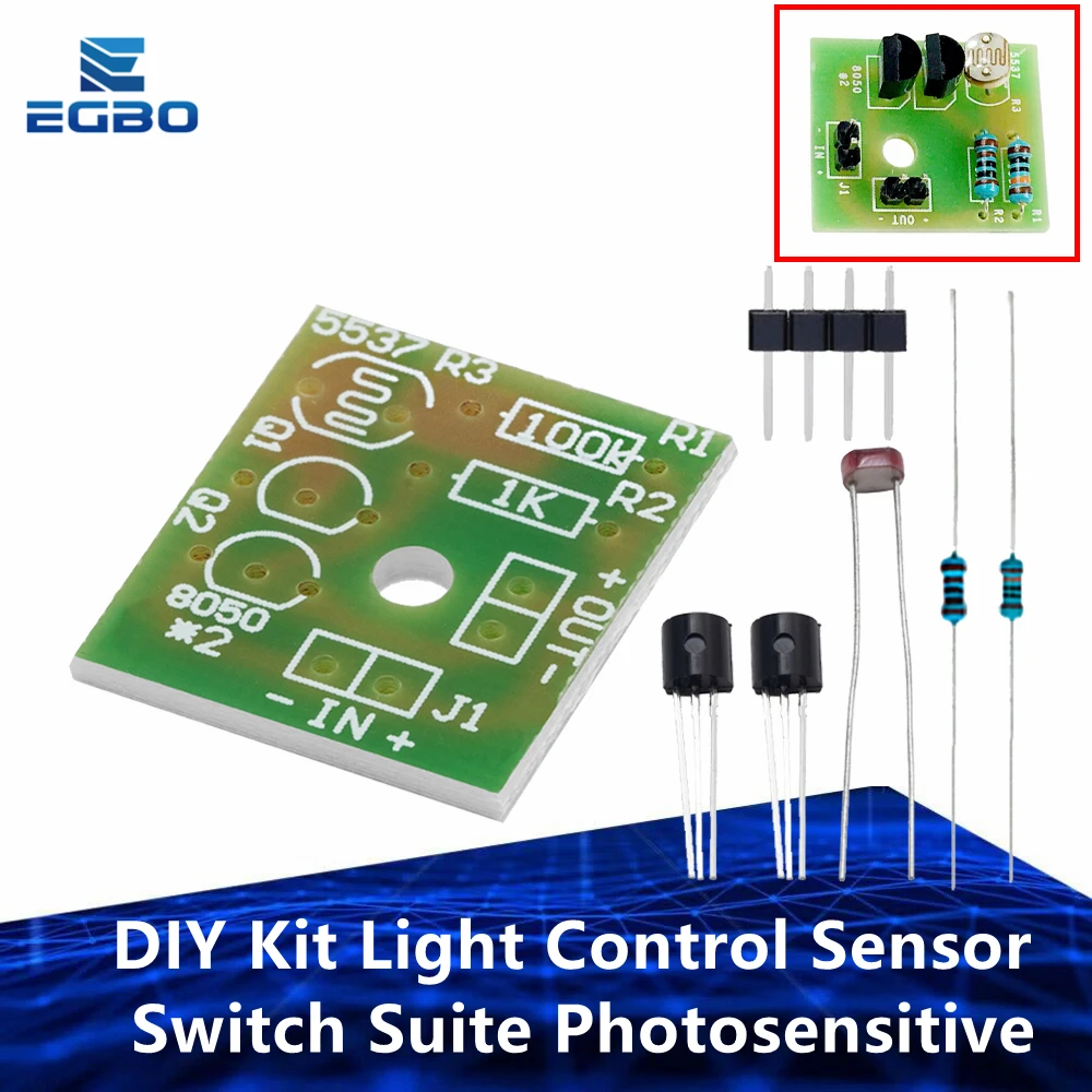 مجموعة مفاتيح حساس للضوء ، مجموعة تحكم في الإضاءة ذاتية الصنع ، دائرة متكاملة للتتبع الإلكتروني ، 1-10