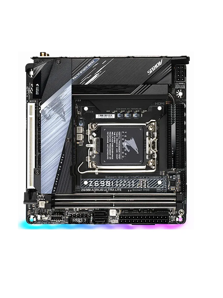 Gigabyte Z690I AORUS ULTRA LITE DDR5 MINI ITX Z690N Motherboard supporting 12th/13th/14th Gen Intel Core CPU LGA 1700 D5