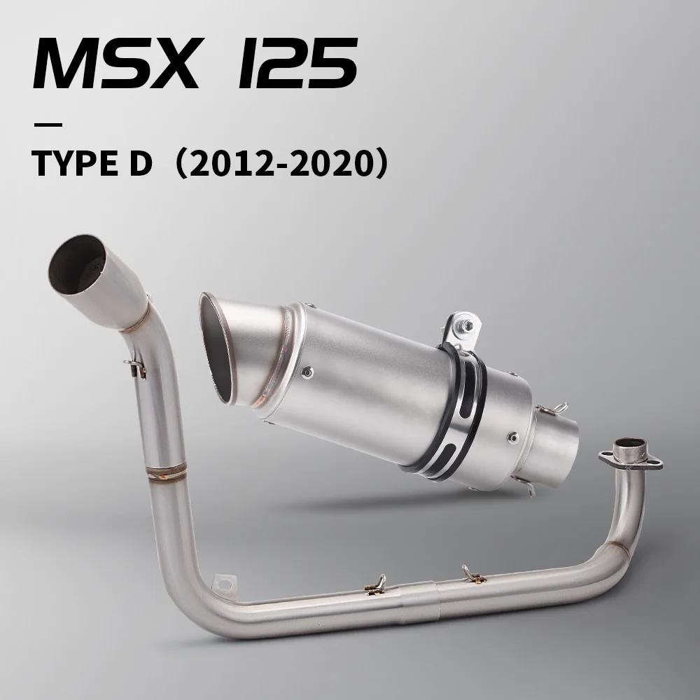 

MSX125 Motorcycle Exhaust Full Systems SC89 Muffler Modified For Honda GROM MSX125 2013 2014 2015 2016 2017 2018 2019 2020
