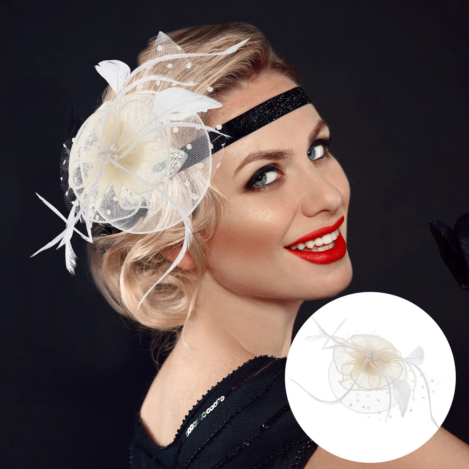 Elegant Mesh Fascinator Hat Clip for Women – Prom, Wedding, Tea Party & Dance Party Hair Accessory