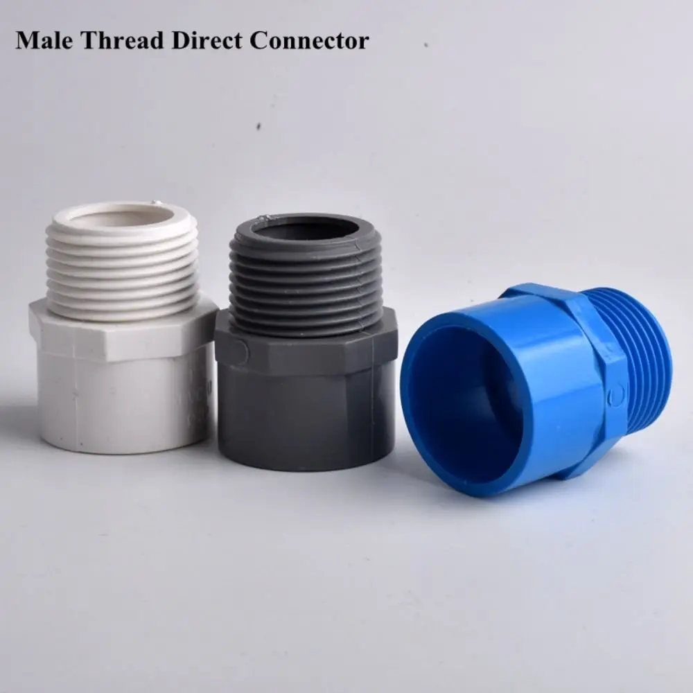 5Pcs Male Threaded Male Thread Connector Straight Structure Quick Connection Straight Pipe Connector Corrosion Resistant