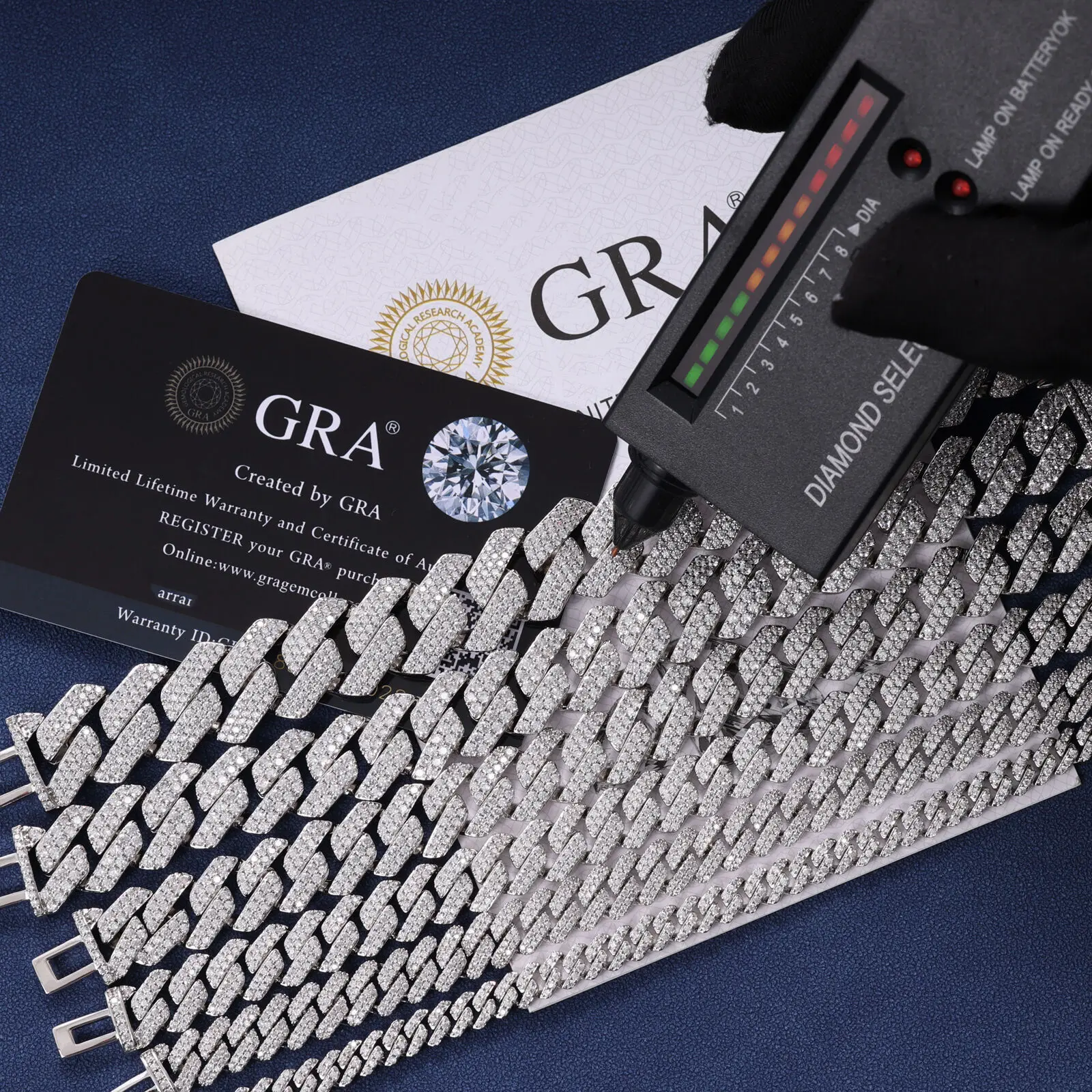 

VVS D Moissanite Chain 925 Sterling Silver Hip Hop Style 6mm-18mm Prong Cuban Link Bracelet Necklace Jewelry for Gift