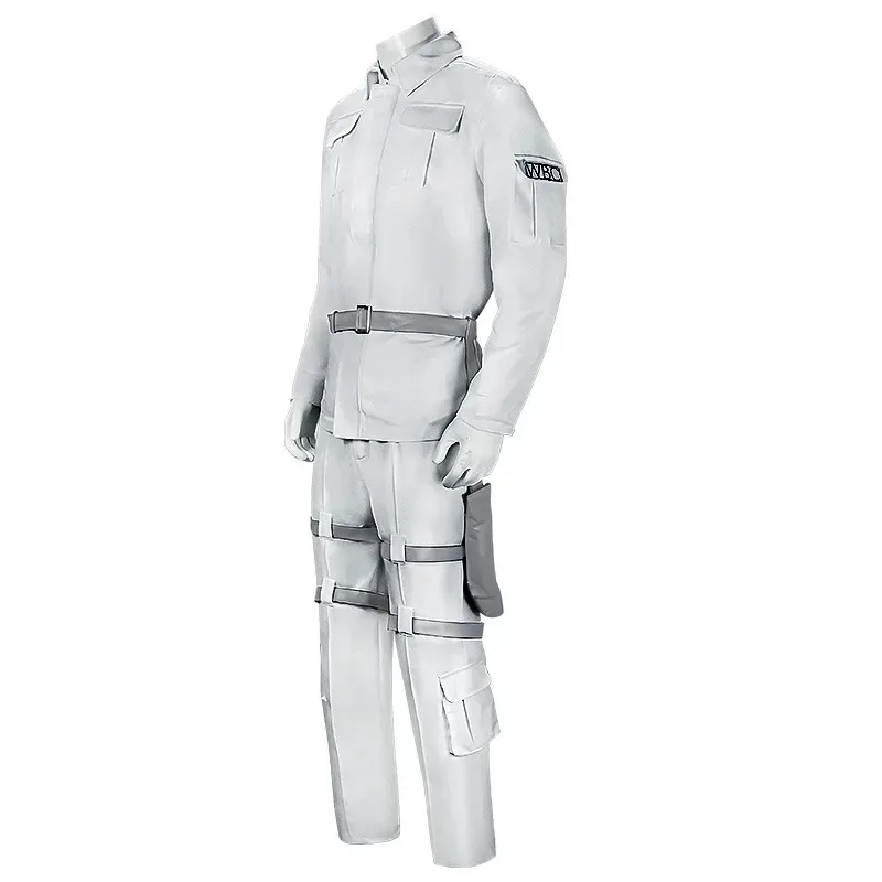 20151123 Anime Cells at Work! Neutrophil Uniform Hataraku Saibou White Blood Cell Cosplay Costume wig Coat Pants Belt Hat Golves