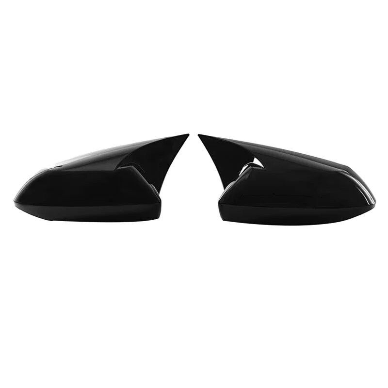 Gloss Black OX Horn Rearview Mirror Cover Cap Trim for Toyota Corolla 2019-2023