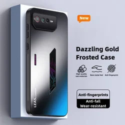 Case for Asus ROG Phone 6 Luxury Armor Shockproof AG Frosted Back Panel Lens Screen Protection Anti-fall Cover