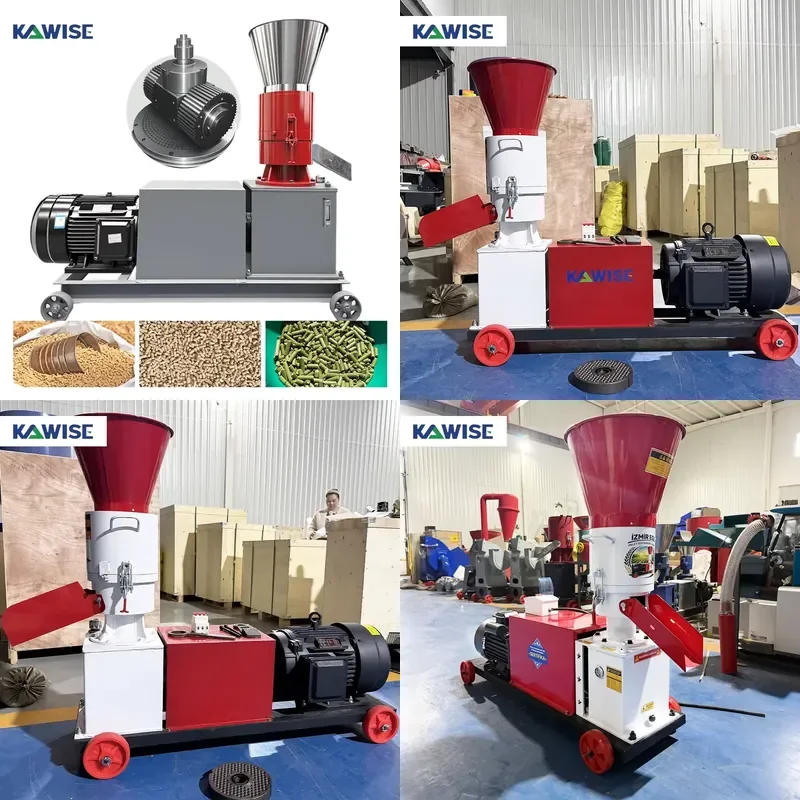 Hot Selling KR 190 Feed Pellet Machine New Electric Roller Die Pellet Mill for Corn Grass Feed