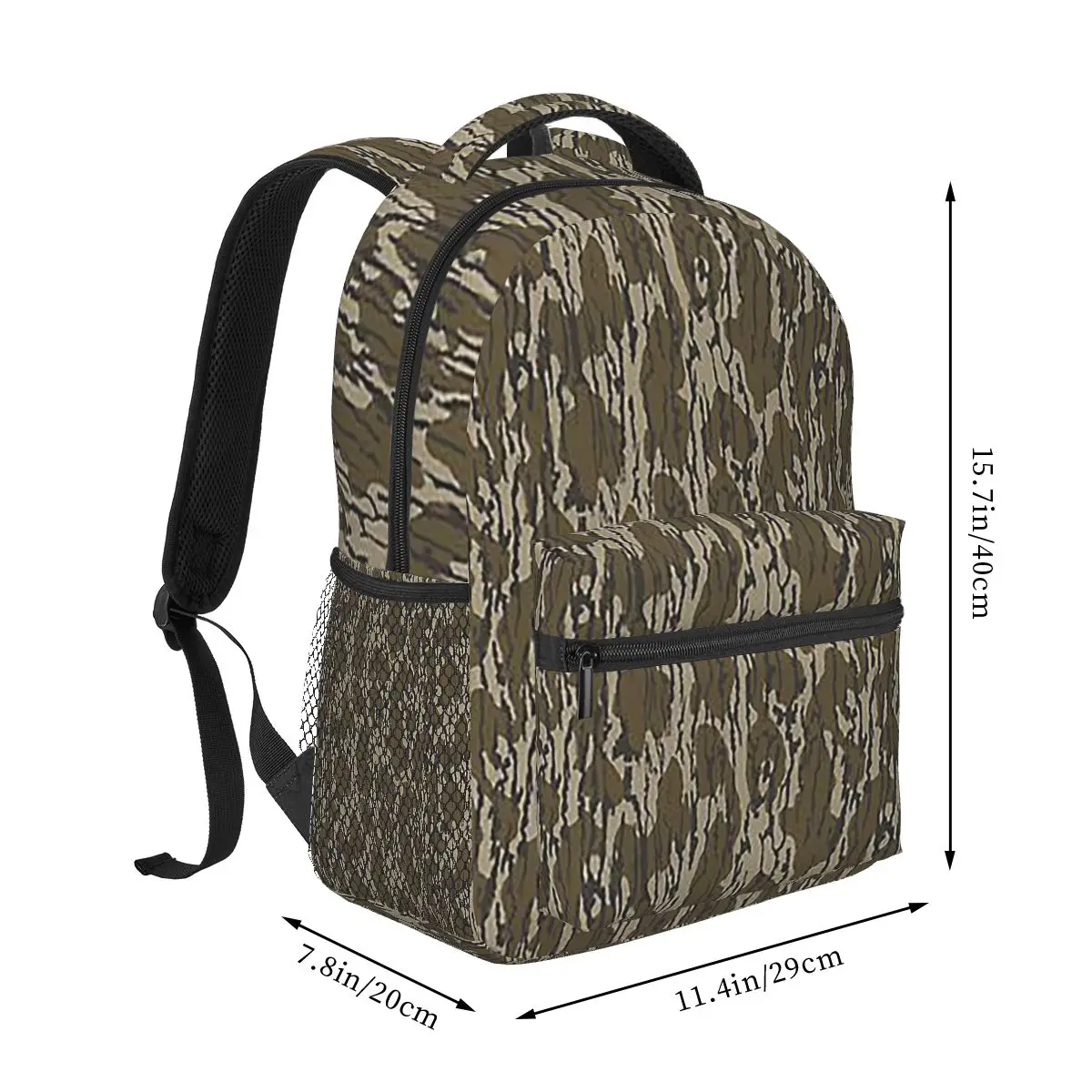 

Everything Bottom Lands Camo Backpack Hot Sale Daypack Large Capacity Boys Girls BookBag School Bag Shoulder Bags for Men Women