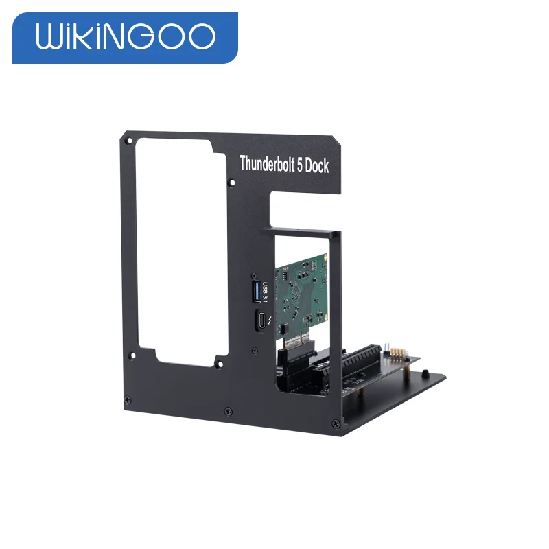 Portable DIY Thunderbolt 5 GPU Dock Stand External Notebook Graphics Card Expansion Dock for AI Deep Learning