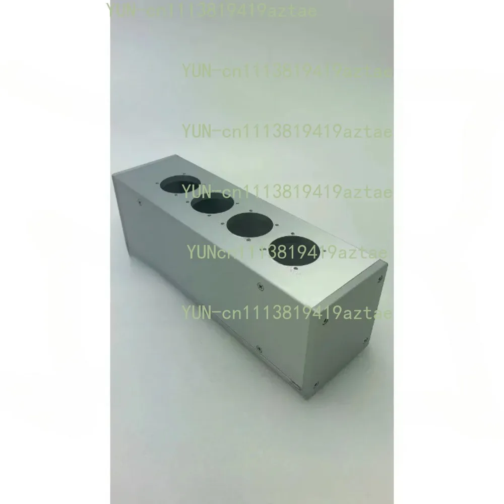 Aluminum EU Socket Power Filter Chassis - Amplifier Housing DIY with 2/4/6 Bit Holes