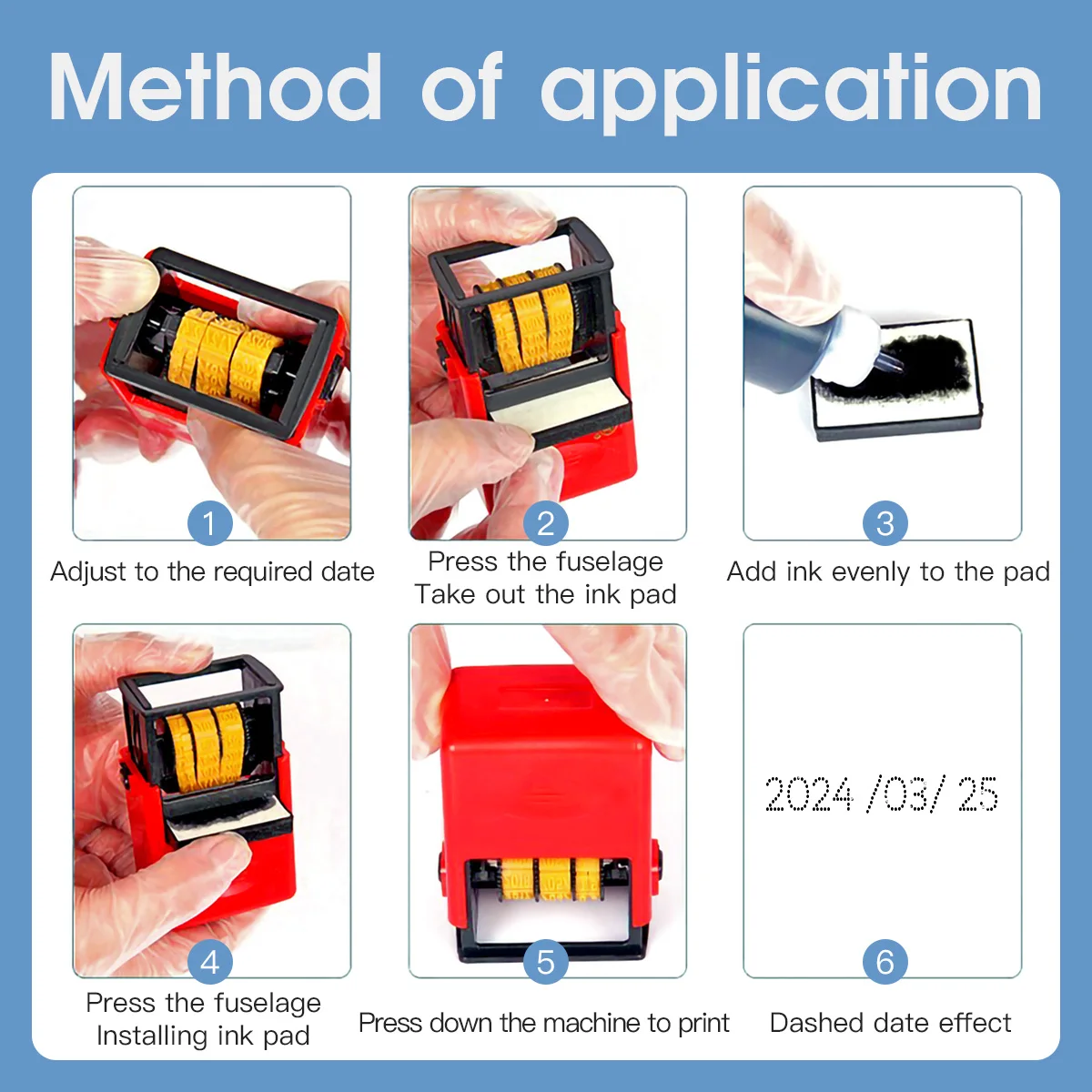 

Небольшая ручная регулируемая машина для кодирования штампов чернил для даты производства пищевых продуктов (годин/месяц/день) и даты завода