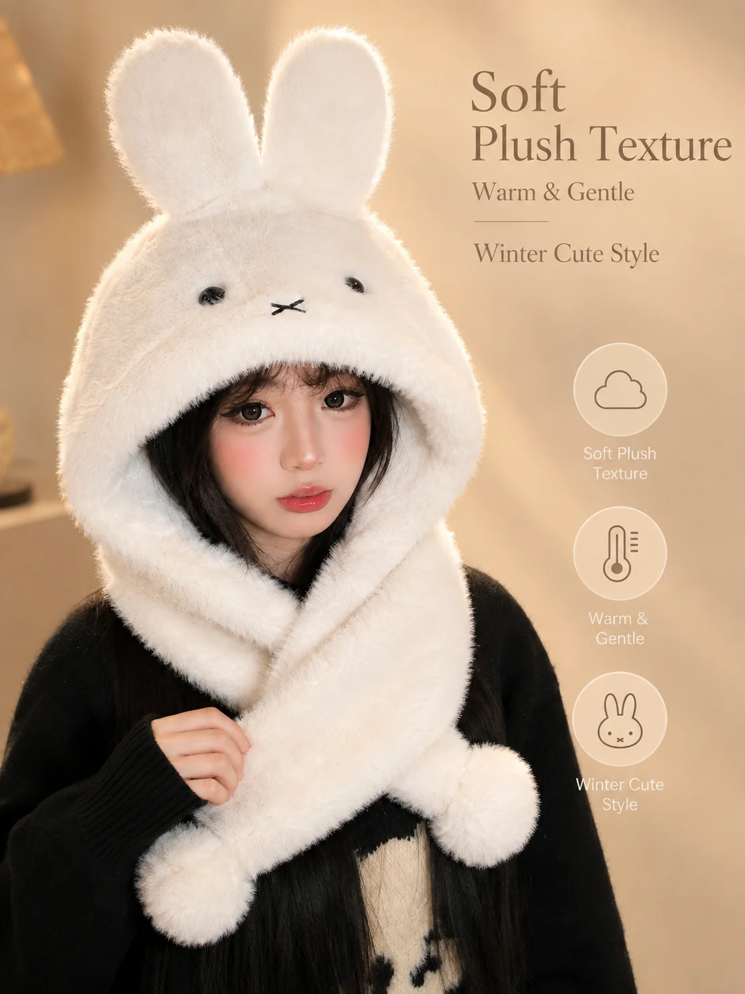 Ins Trendy Popular New Miffy P - Winter Clothing Accessories review and price