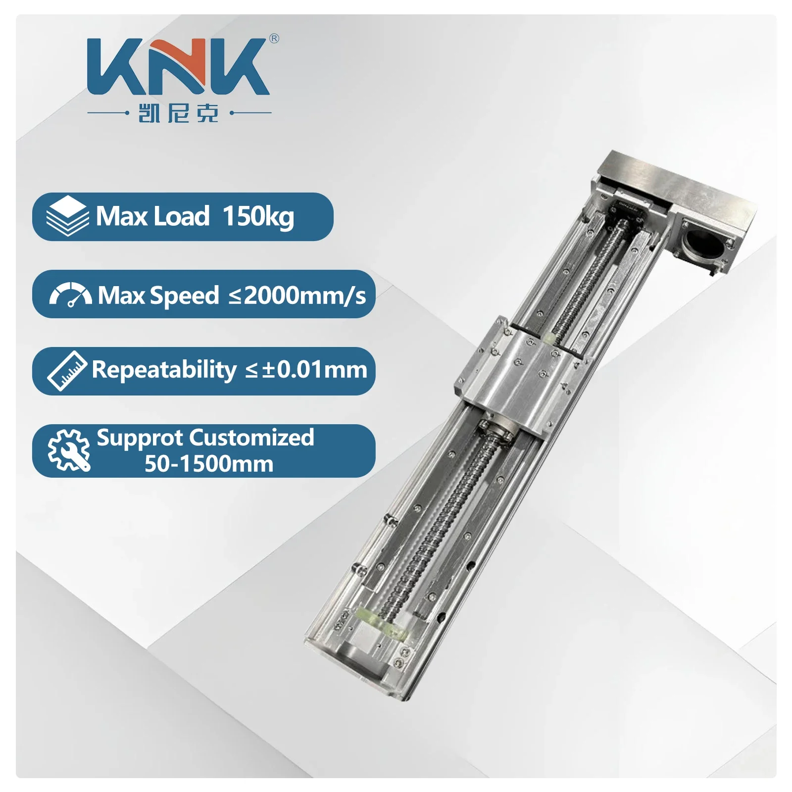 KNK Semi Enclosed Linear Guide Rail Aluminum Module High-speed Slider Slide Table Automated Robotic Arm