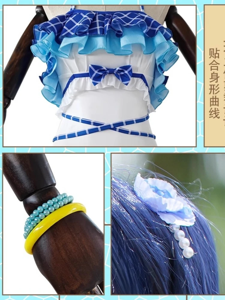 Sonoda Umi Cosplay Anime Lovelive Badpak Vrouwen Mode Kostuum Rollenspel Kleding Zomer Strandbadkleding Zangpak 2024 Nieuw