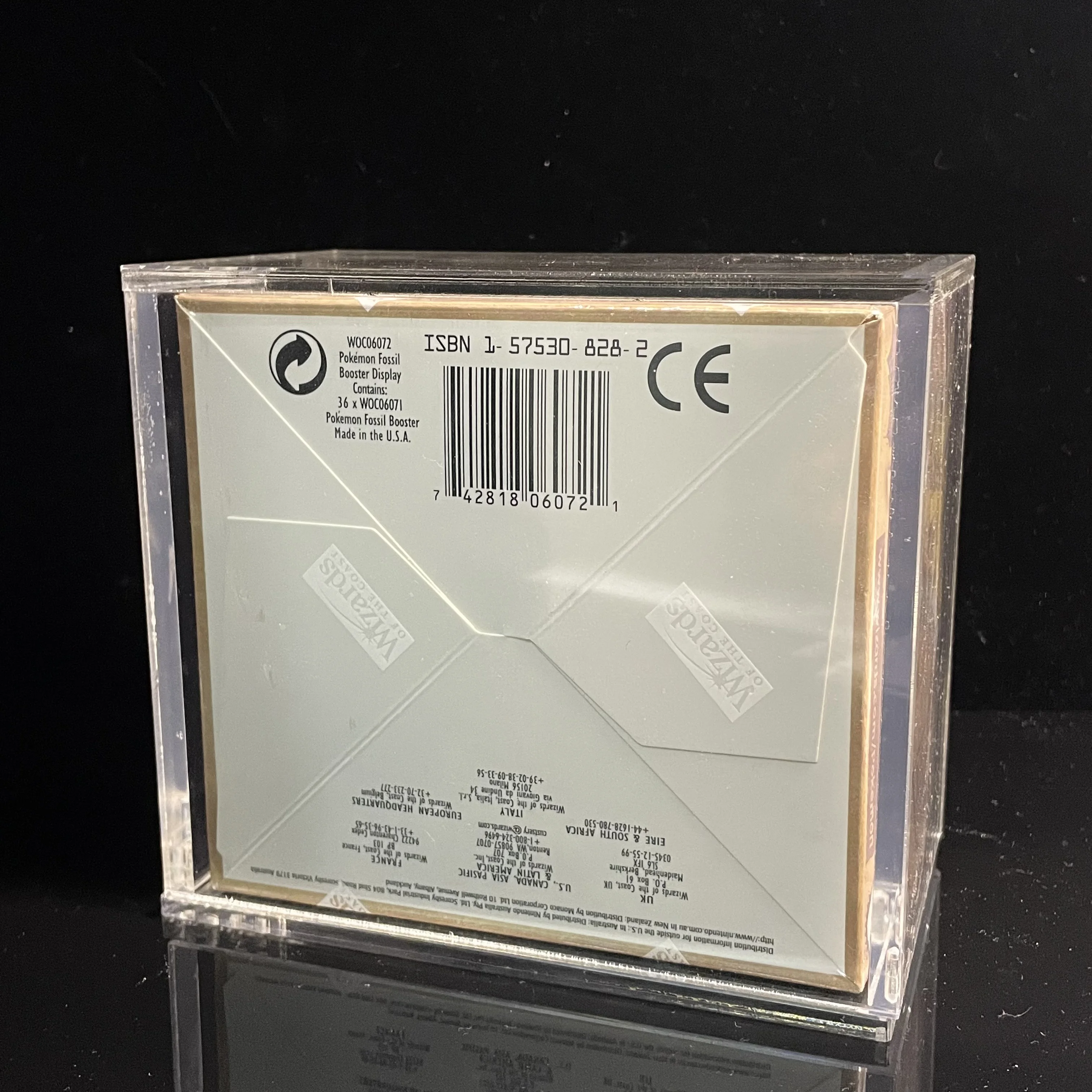กล่องบูสเตอร์การ์ดเกม PTCG PKM FOSSIL รุ่นคลาสสิก ฉบับที่ 1 แพ็ค Zapdos/Aerodactyl/Lapras กล่องปิดผนึกอย่างแน่นหนา การ์ดเกม TCG แบบ Proxy