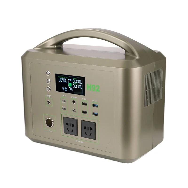 2022 New Arrival Power Supply 1000wh Lithium Power Station Output Generator Camping Charging Station