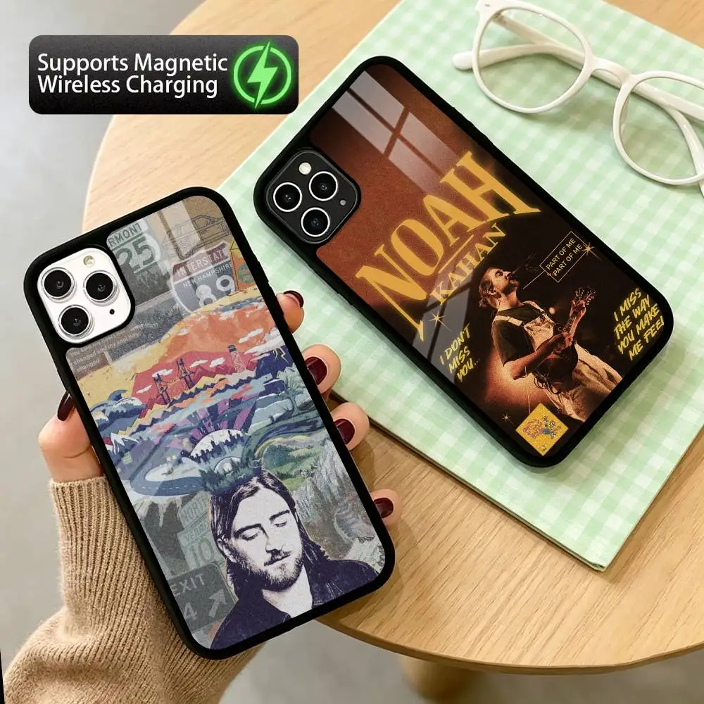 

n-Noah k-Kahan Singer Phone Case For iPhone17,16,15,14,13,12,11 Plus,Pro Compatible with magnetic wireless charging