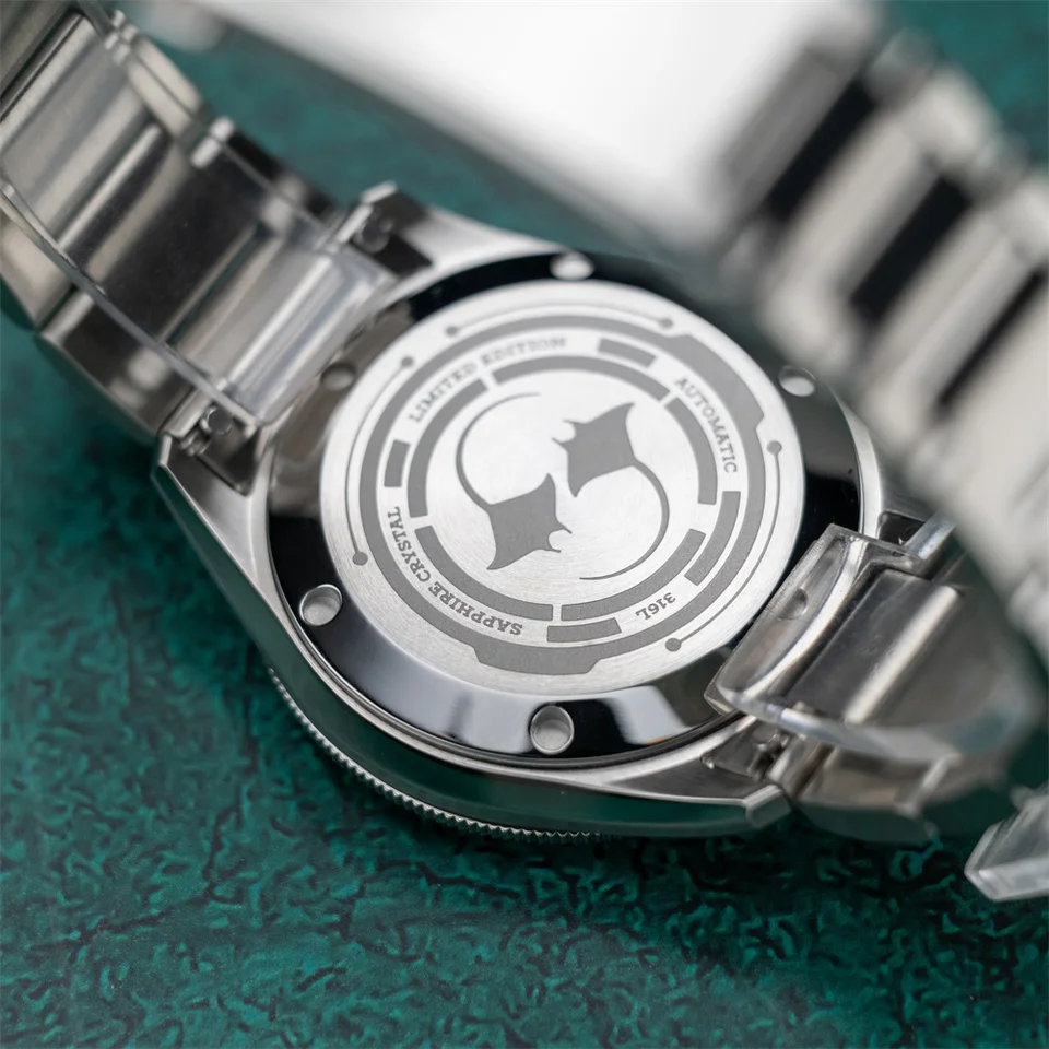 Proxima PX1697-2BN 39mm Men Watch Ice Flower Texture Dial Bubble
