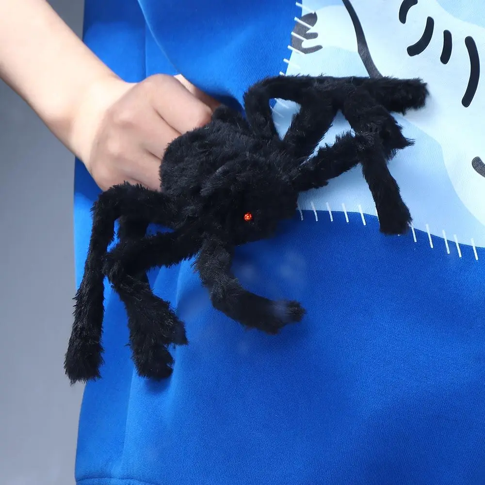 

Супербольшой декоративный элемент для самостоятельного изготовления: жуткий декор для Хэллоуина, украшение для дома с привидениями, гигантский черный паук, искусственный паук.