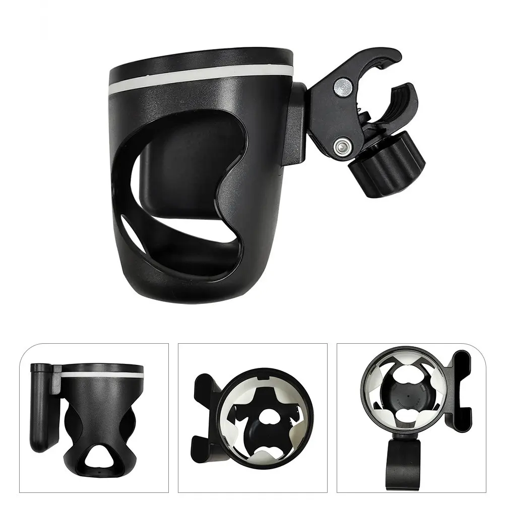 

Stroller Baby Bottle Holder ABS Plastic Drinks Cup Holder Phone Compartment Sturdy Universal for Baby Stroller Bike Boat Truck