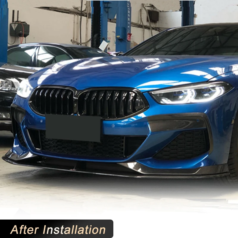 Carbon Fiber Front Bumper Lip Splitters For BMW 8 Series G14 G15 G16 M Sport 2 Door 4 Door 2018-2022 Not M8 Car Front Lip