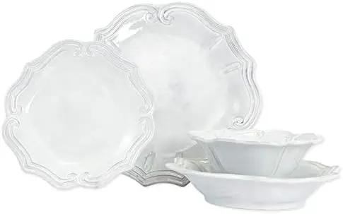 

Incanto Baroque 4-Pc Place Setting, Dinnerware Set - Cereal/Pasta Bowls, Salad/Dinner Plates