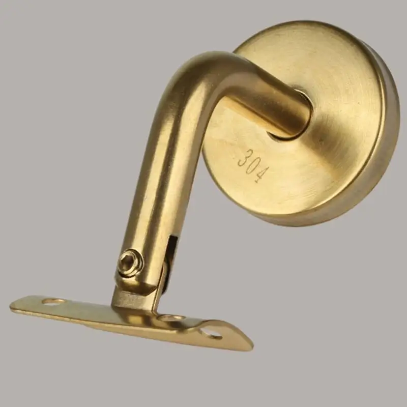 652F Stair Mounting Brackets with Round Bases and Four-Hole Plates