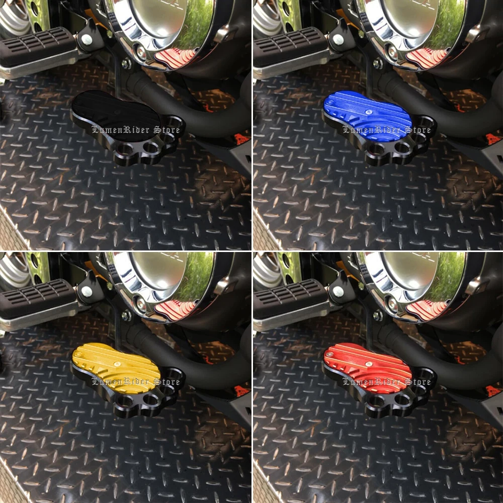Motorcycle Accessories CNC Aluminum Big Foot Rear Brake Pedal Anti-Slip Step for Honda Monkey 125 CT125 C125 Hunter Cub Grom Dax